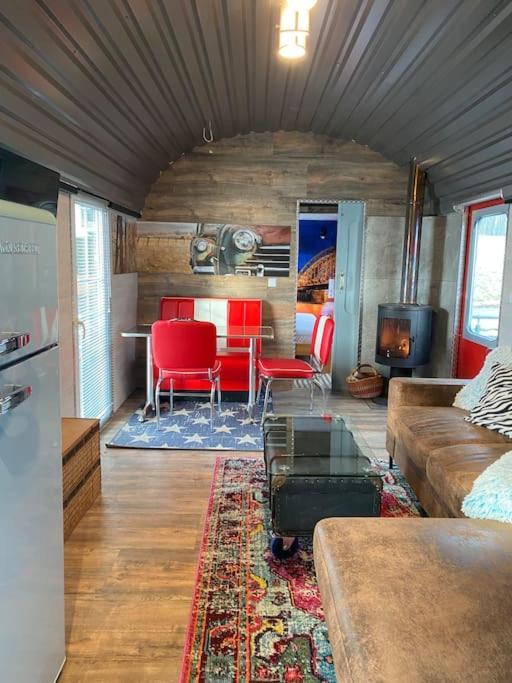 Gleis 2, Waggon Mit Ofen, Optional Mit Whirlpool Und Sauna Dahlem  Eksteriør billede