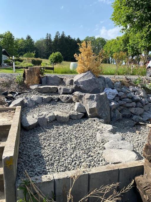 Gleis 2, Waggon Mit Ofen, Optional Mit Whirlpool Und Sauna Dahlem  Eksteriør billede