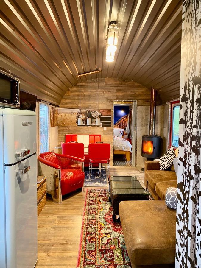 Gleis 2, Waggon Mit Ofen, Optional Mit Whirlpool Und Sauna Dahlem  Eksteriør billede